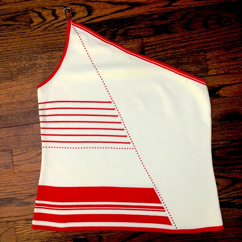 Escada one shoulder top